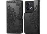 Oppo Reno 8 Pro Sleeve - Pelle Finta - Flip Cover Imoshion - Nero