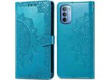 Motorola Moto G14 Sleeve - Pelle Finta - Flip Cover Imoshion - Colore Turchese