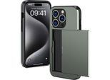 Custodia Per Iphone 15 Pro - Plastica - Custodia Rigida/Cover Imoshion - Verde Scuro