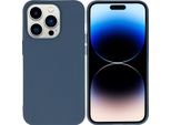 Custodia Iphone 14 Pro Custodia Iphone 14 Pro Cover Protettiva Posteriore In Silicone Colore Blu Scuro Imoshion