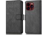 Imoshion Custodia Per Cellulare Per Apple Iphone 15 Pro Max - Custodia A Libro Flip - Nero