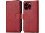 Custodia Per Cellulare Imoshion Per Apple Iphone 15 Pro - Custodia A Libro Flip - Rosso