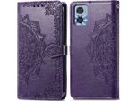 Motorola Moto E22 Coperture - Pelle Finta - Imoshion Flip Cover - Viola