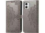 Motorola Moto G73 Cover - Pelle Finta - Flip Cover Imoshion - Grigio
