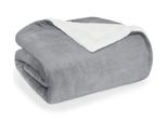 Blumtal Sherpa Coperta Coccolosa 130X150 Cm - Coperta Soffice - Morbida Coperta Vivente E Coccolosa, Grigio Chiaro