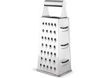 Lamart LT7067 Grattugia Quadrata, Altezza 24 Cm, Acciaio Inox, Quattro Tipi Di Superfici Di Grattugia, Colore Acciaio Inox