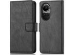 Imoshion Custodia Per Cellulare Per Oppo Reno 10 Pro/Oppo Reno 10 - Flip Cover Bookcase Flip - Nero