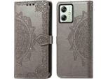 Motorola Moto G54 Cover - Pelle Finta - Flip Cover Imoshion - Grigio