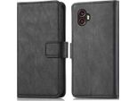 Custodia Per Cellulare Imoshion Per Samsung Galaxy Xcover 6 Pro - Flip Cover Libreria Flip - Nero