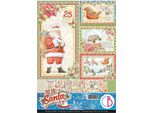 Set Di Carta A4 Bifacciale Per Scrapbooking - Ciao Bella - Caro Babbo Natale