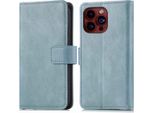Custodia Per Cellulare Imoshion Per Apple Iphone 15 Pro - Cover Flip Libreria Flip - Blu Chiaro