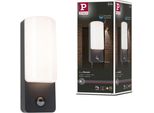 Paulmann Lampada Da Parete Per Esterni A Led Bonnie Rilevatore Di Movimento Crepuscolare (Ir)