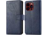 Custodia Per Cellulare Imoshion Per Apple Iphone 15 Pro Max - Cover Flip A Libro - Blu Scuro