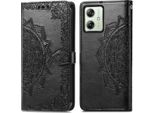 Motorola Moto G54 Cover - Pelle Finta - Flip Cover Imoshion - Nero