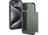 Custodia Per Iphone 15 - Plastica - Custodia Rigida/Cover Imoshion - Verde Scuro