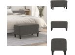 Vidaxl Panca Grigio Scuro 70X35X41 Cm In Velluto - Panche