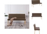 Vidaxl Panca 139,5 Cm In Poliestere Marrone - Panche Per Sala E Cassapanca