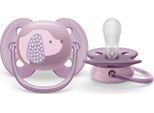Philips Avent SCF092/05 Succhietto Per Bambini Succhietto Ultra Morbido In Silicone Ortodontico Rosa