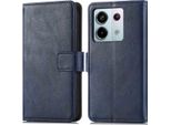 Imoshion Cover Per Telefono Cellulare Per Xiaomi Poco X6/Xiaomi Redmi Note 13 Pro (5G) - Flip Cover Bookcase Flip - Blu Scuro