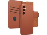 Custodia Samsung Galaxy S24 Plus - Vera Pelle - Accezz Flip Cover/2 In 1 Case - Marrone