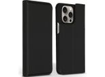 Custodia Per Iphone 15 Pro Max - Vera Pelle - Accezz Flip Cover - Nero