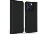 Custodia Per Iphone 15 Pro - Vera Pelle - Accezz Flip Cover - Nero