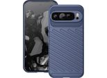 Google Pixel 9 Pro Xl Sleeve - Silicone - Custodia/Copertura Morbida Imoshion - Blu Scuro