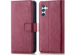 Custodia Per Cellulare Imoshion Per Samsung Galaxy A54 (5G) - Cover Flip A Libro - Rosso Scuro