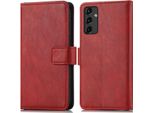 Custodia Per Cellulare Imoshion Per Samsung Galaxy A14 (5G)/Samsung Galaxy A14 (4G) - Cover Flip Libreria Flip - Rosso
