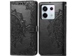 Xiaomi Poco X6/Xiaomi Redmi Note 13 Pro Sleeve - Pelle Finta - Flip Cover Imoshion - Nero