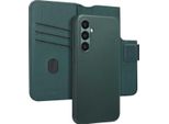 Custodia Samsung Galaxy S24 Plus - Vera Pelle - Accezz Flip Cover/2 In 1 Case - Verde Scuro