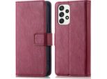 Custodia Per Cellulare Imoshion Per Samsung Galaxy A23 (5G) - Cover Flip A Libro - Rosso Scuro