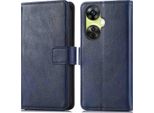 Custodia Per Cellulare Imoshion Per Oneplus Nord Ce 3 Lite/Oneplus Nord Ce 3 - Flip Cover Libreria Flip - Blu Scuro