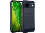 Google Pixel 8A Sleeve - Silicone - Custodia/Copertura Morbida Imoshion - Blu Scuro