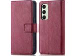 Custodia Per Cellulare Imoshion Per Samsung Galaxy S24 Fe - Cover Flip A Libro - Rosso Scuro