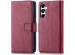 Custodia Per Cellulare Imoshion Per Samsung Galaxy S25/Samsung Galaxy S24 - Flip Cover Bookcase Flip - Rosso Scuro