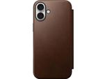 Nomad Modern Leather Folio, Marrone - Iphone 16 Plus