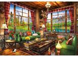 Puzzle Bluebird Mount Cabin View - 1000 Pezzi Paesaggio