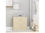 The Living Store Comodini 2 Pezzi Rovere Sonoma 40X30X40 Cm Materiale In Legno
