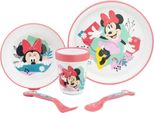 Stoviglie Di Qualità Disney Minnie Mouse - Piatti, Ciotole, Tazze E Posate Adatti Al Microonde