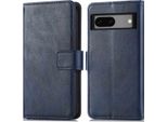 Custodia Imoshion Per Google Pixel 7A - Flip Cover Libreria Flip - Blu Scuro