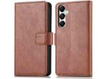 Custodia Per Cellulare Imoshion Per Samsung Galaxy S24/Samsung Galaxy S25 - Cover Flip A Libro - Marrone