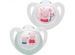 Nuk Star Peppa Pig Succhietto 0-6 M 2 Pz - 0-6 M