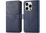 Custodia Per Cellulare Imoshion Per Apple Iphone 16 Pro Max - Cover Flip A Libro - Blu Scuro