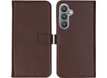 Custodia Per Samsung Galaxy S24 Plus - Vera Pelle - Custodia Selencia Flip Flap - Marrone