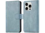 Custodia Per Cellulare Imoshion Per Apple Iphone 16 Pro - Cover Flip A Libro - Blu Chiaro