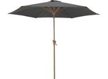 Ombrellone Inclinabile Roja Wood Ø 3 M Grigio