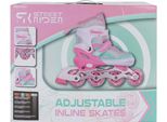 Street Rider Inline Skeelers Rosa Verde Regolabile, Misura 37-40