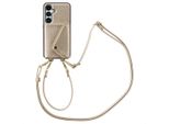 Samsung Galaxy S24/Samsung Galaxy S25 Sleeve - Pelle Finta - Selencia Custodia Rigida/Sleeve Con Cinturino/Copertina Posteriore - Oro