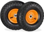 Relaxdays Set Di 2 Ruote Per Camion Sack 4.10 3.50-4
